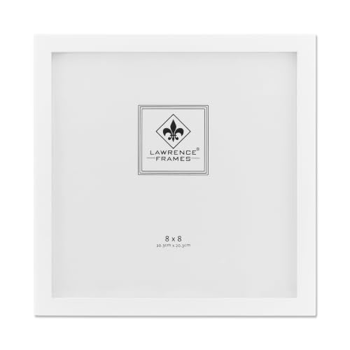 Lawrence Frames 755888 White Wood 8x8 Picture Frame - Gallery Collection - color: White, size: 8x8