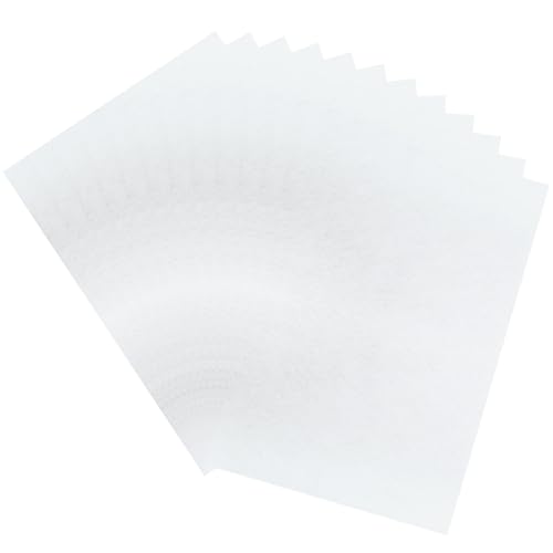 12 Pcs White Felt Sheets, 8 x 12 Inch, 1mm Thick - color: White
