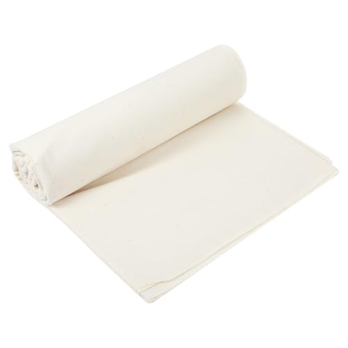 100% Cotton Muslin Cloth - Unbleached Soft White Muslin Fabric for Sewing & Draping (Light Weight, 63" x 2 Yards) - size: 63" x 2 Yards