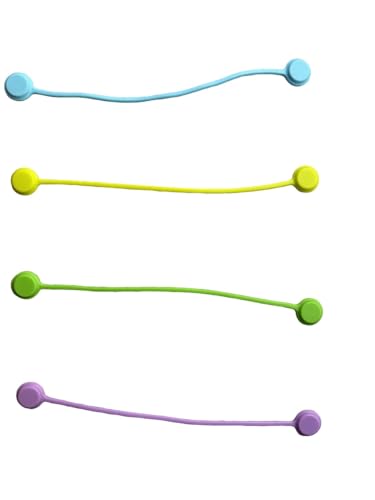 4 pcs Magnetic Needle Minders Silicone Magnetic Fabric Clips, Macron Color Magnetic Needle Keeper for Cross Stitch Embroidery Needlework Accessories