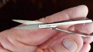 Eyebrow Micro Scissors 4.5” – Straight Castroviejo Stitch Cutting Scissors, Extra Sharp Spring-Action for Embroidery, ENT, Eye, Skin, Dental & Precision Grooming – 61050 - size: 4.5 inch (Pack of 1)