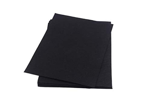 YYCRAFT Stiff Felt Sheets Thick Felt 9 Inch X 12 Inch - 12 Pcs Pack, Black - color: Black