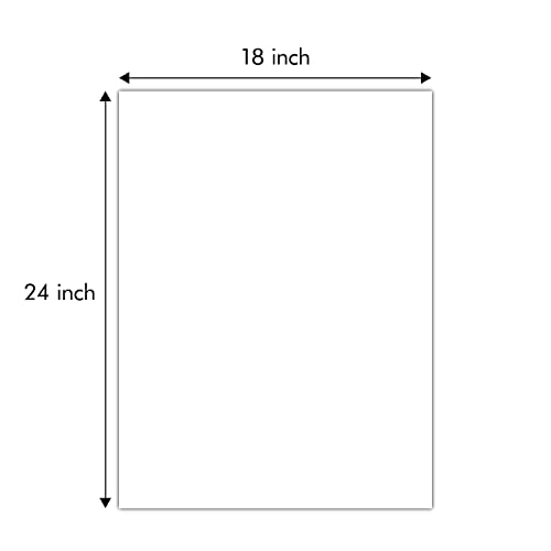Golden State Art 18x24 White Backing Board, 10 Pack Backer Board for Print - size: 18x24