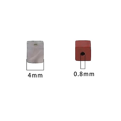 BEADIA Natural Bloodstone Square Stone Beads 4x4mm 85pcs Cube Loose Semi Gemstone Beads for Jewelry Making Design - color: Bloodstone