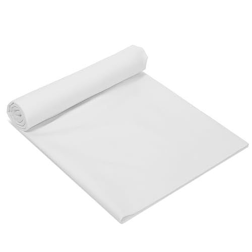 1 Yard White Cotton Fabric, Cotton Fabric by The Yard 59 inch Wide Quilting Cloth for Embroidery DIY Sewing Apparel Cloth