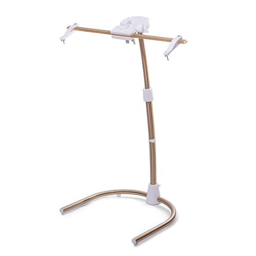 Daylight Company Stitchsmart Stand, Adjustable Embroidery Hoop Stand, Rotated Cross Stitch Stand, Hoop Holder, Hands Free Needlework Stand for Art Craft Sewing Projects,White - color: Stitchsmart Stand 2
