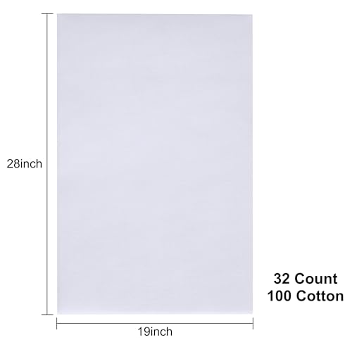 Aida Cloth 32 Count Cross Stitch Fabric,19×28inch (32CT,White) - color: White, size: 32CT