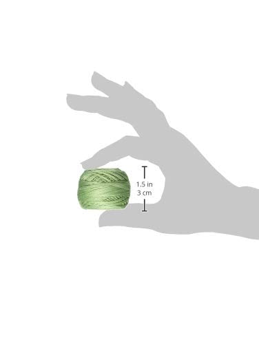 DMC Pearl Cotton Ball Size 8 87yd, Light Pistachio Green