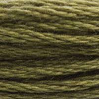 DMC 117-3011 Six Strand Embroidery Cotton Floss, Dark Khaki Green, 8.7-Yard