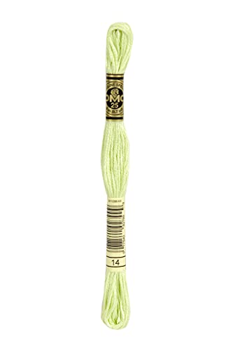 DMC 6-Strand Embroidery Cotton 8.7yd - Pale Apple Green