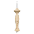Hand U Journey 10# Regular Size Beech Wood Handle Punch Needle Rug Hooking Tool with Open-Side Design - size: 10#Regular