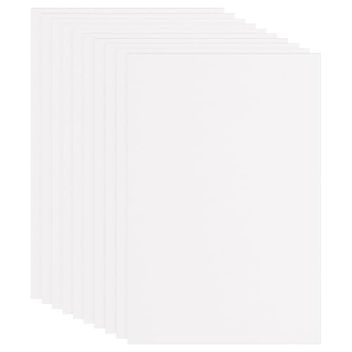 PATIKIL EVA Foam Sheet 10Pcs 12x8 Inch 2mm Thick White - color: White