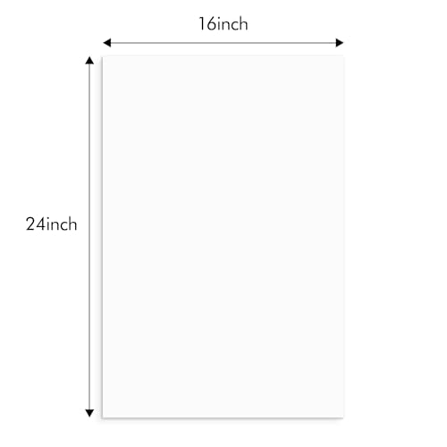 Golden State Art 16x24 White Backing Board, 10 Pack Backer Board for Print - size: 16x24