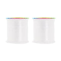 Mandala Crafts Metallic White Embroidery Floss for Sewing, 218 Yard Spool - color: White, size: 200M 218 Yards