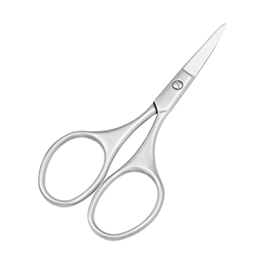 Multicolor Professional Grooming Scissors for Facial Hair Removal - color: Silver Set D