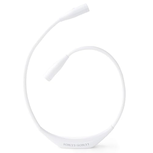 Lumos Knitting Light, Crafter Light Around Neck for Knitters and Crocheters, 3 Colors & Adjustable Brightness. Portable, Wearable, Rechargeable&Long Lasting (White) - color: White