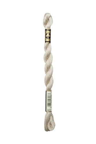 DMC 115 5-822 Pearl Cotton Thread, Light Beige Grey, Size 5