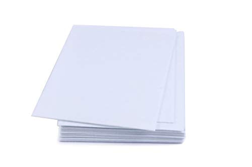 YYCRAFT Stiff Felt Sheets Thick Felt 9 Inch X 12 Inch - 15 Pcs Pack, White - color: White