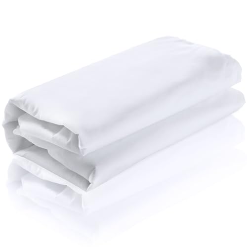 VitalCozy Unbleached Cotton Muslin Fabric Textile Wide Polyester Cotton Linen Material Embroidery Muslin Quilting Fabric by Yard for Sewing Apparel Painting(1.64 x 15 yd,White) - color: White, size: 1.64 x 15 yd