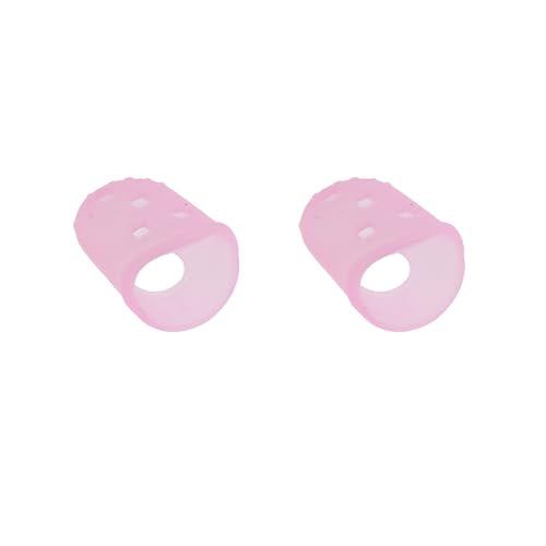 Xiaoyztan 30Pcs Pink Silicone Guitar Finger Protectors - color: Pink, size: S
