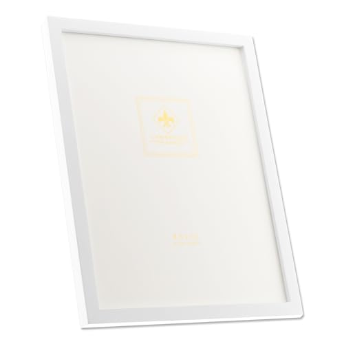 Lawrence Frames White Wood Certificate Picture Frame, Gallery Collection, 8-1/2 by 11-Inch - color: White, size: 8.5X11