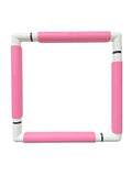 Nurge Rectangle Plastic Embroidery Snap Frame - Cross Stitch Hoop & Needlepoint Stretcher Bars for Hand Crafting, Punch Needle, Quilting, Sewing Supplies - Lightweight & No-Crease 11.5x11.5 Pink - color: Pink, size: 11.5x11.5"