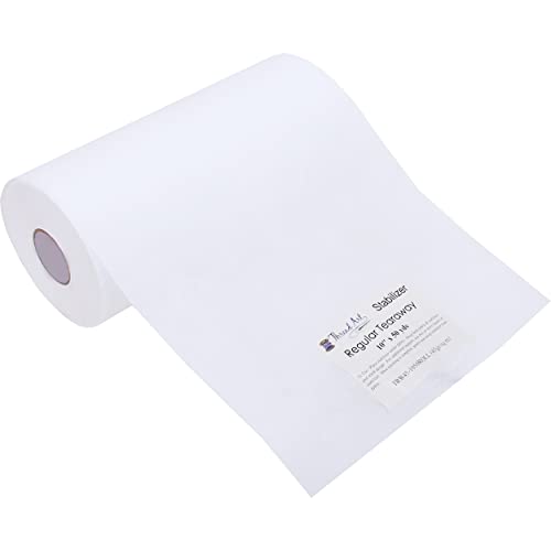Threadart Sticky Back Embroidery Stabilizer - 1.6 oz 10" x 50 yd roll - size: TEAR-AWAY 10"X50YD ROLL