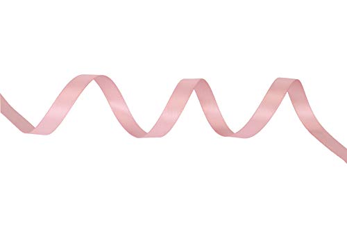 ITIsparkle 1/4" Inch Double Faced Satin Ribbon 50 Yards-Roll Set for Gift Wrapping Scrap Books Party Favor Hair Braids Baby Shower Decoration Floral Arrangement Craft Supplies, Rose Gold Ribbon - color: Rose Gold