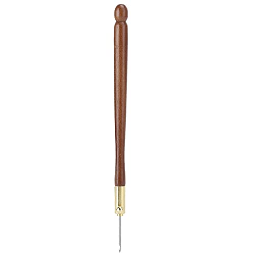 GLOGLOW 3Pcs Stainless Steel Wood Handle Embroidery Tambour Hooks