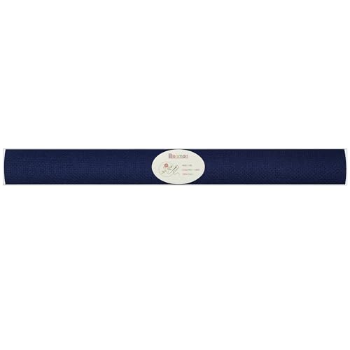 Aida Cloth 14 Count Cross Stitch Fabric,15×18inch,Rolled,3Pcs (14CT,Dark Blue) - color: Dark Blue, size: 14CT