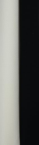 KCS 2 pc of 15" x 18"(38cmx45cm) 16 Count Cross Stitch Cotton Aida Cloth Needlework Fabric Box (Antique White+Black, 16CT) - color: Antique White+black, size: 16CT