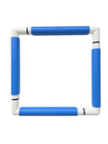 Nurge Rectangle Plastic Embroidery Snap Frame - Cross Stitch Hoop & Needlepoint Stretcher Bars for Hand Crafting, Punch Needle, Quilting, Sewing Supplies - Lightweight & No-Crease 11.5x11.5 Blue - color: Blue, size: 11.5x11.5"
