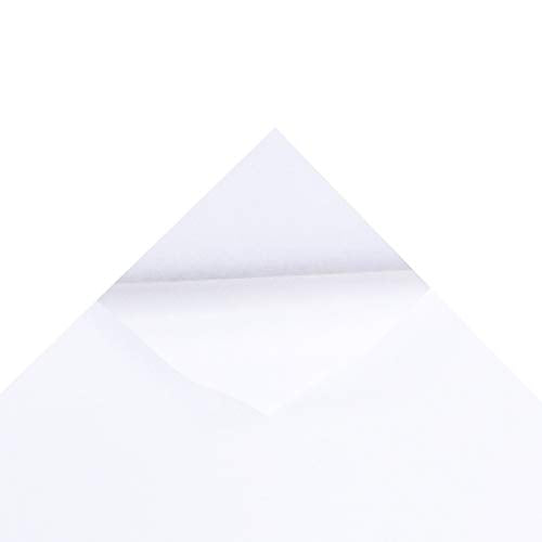Mandala Crafts 9X12 20 White Self Adhesive Felt Sheets with Sticky Backing - color: White