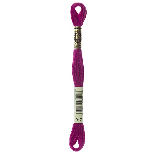 DMC 6-Strand Embroidery Cotton Floss, Medium Plum - style: #917 Purple