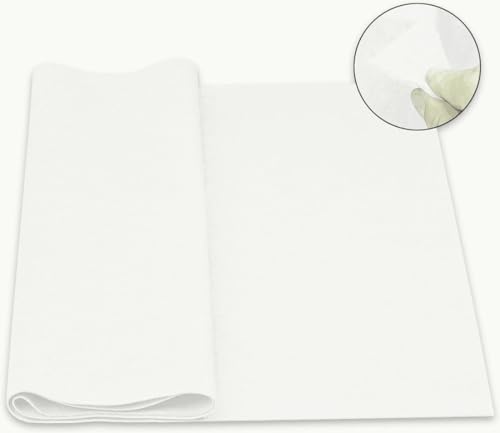 Felt Fabric 1.8 mm Thick 36" x 72" - Soft Durable Felt by The Yard Felt Sheets for Arts and Crafts, DIY Sewing, Crafting Projects (White) - color: White, size: 36" x 72"
