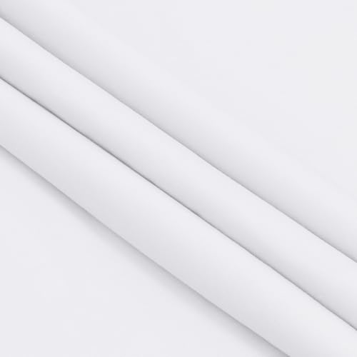 Homiest White Cotton Broadcloth Fabric by The Yard, 10Yards x56In - color: White, size: 10 Yards