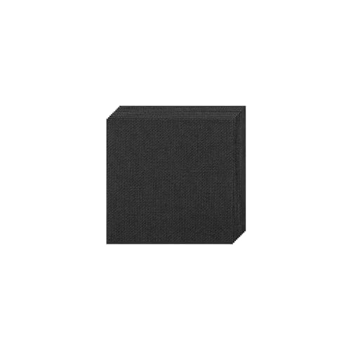 10 PCS Black Aida Cloth 14 Count Cross Stitch Fabric (5.9×5.9 Inch) - size: 5.9×5.9 Inch