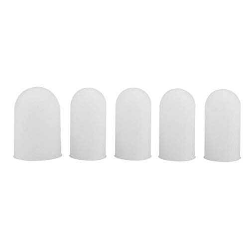 Fdit 5pcs Silicone Finger Protector Thumbs Cover Fingertip Gloves for Heat Cooking Baking Barbecue B