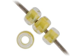 Miyuki Seed Bead 11/0 APX.22g - Crystal Lt. Olivine Lined Luster Japanese Glass Seed Beads - color: Crystal Lt. Olivine Lined Luster