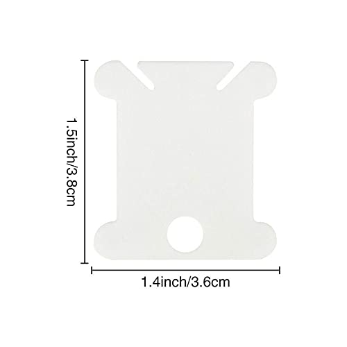 120 Pcs Plastic Sewing Thread Winding Plate Board, Cross Stitch Winding Board, Thread String Winder Cross Stitch Embroidery Thread Bobbins Organizer, Sewing Embroidery Card Cross