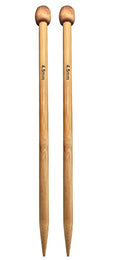 Weabetfu Bamboo Knitting Needle Straight Single Pointed 10-inch Length Knitting Needles for Handmade DIY Knitting,US Size 7(4.5mm) - size: 4.5mm(US 7)
