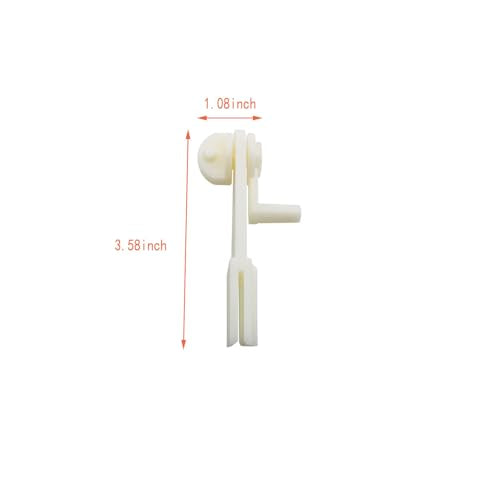 DGZZI 2PCS Plastic Spool Winder Beige Hand Wool Quick Winder Hand Crank Thread Wrap Tunnel Tool Plastic Spool for Cross Stitch Embroidery Sewing DIY Crafts
