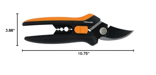 Fiskars Floral Bypass Pruning Shears, Garden Clippers for Deadheading, 10.75 x 3.88 inches (Pack of 6) - style: Floral Pruner (Pack of 6)