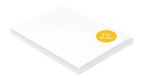 Mandala Crafts 8x12 No Residue Tear Away Embroidery Stabilizer Sheets, 100 - size: 8X12 Inches 100 Sheets