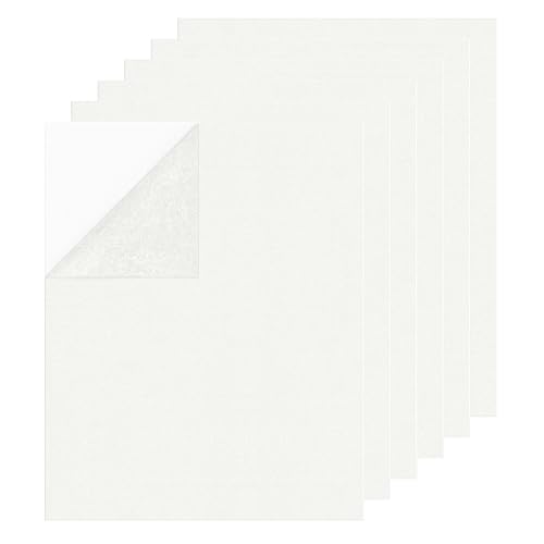 Self Adhesive Felt Sheets, 6PCS 13.4"x10.8" Ivory White - color: Ivory White