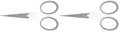 Westcott 16380-001 4" Curved Blade Titanium Embroidery Scissors for Crafting, White/Gray (Pack of 2) - size: 1 Count (Pack of 2), style: 4" Embroidery Scissors