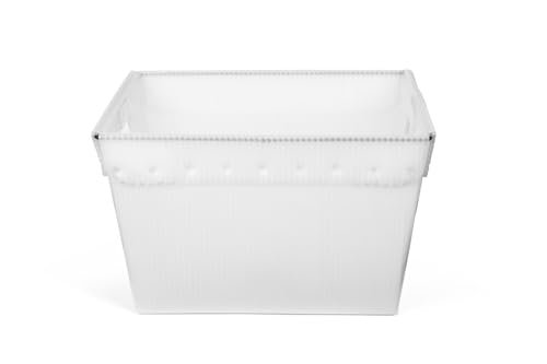 18x13x12" (3 Pack) Space Age Handled Storage Mail Tote, Natural - color: Natural