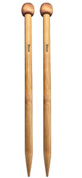 Weabetfu Bamboo Knitting Needle Straight Single Pointed 10-inch Length Knitting Needles for Handmade DIY Knitting,US Size 11(8mm) - size: 8mm(US 11)