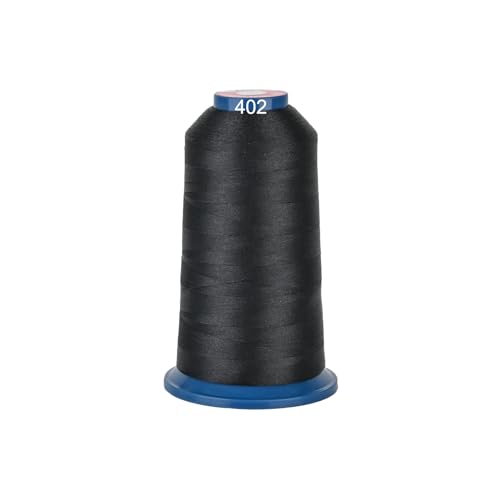 Polyester Embroidery Thread 4000M(4374Y) 40WT Thread for Commercial Multi Needles and Single Needle Embroidery Machine Black 0402 - color: Black 0402
