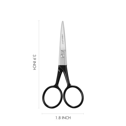 4" Small Precision Embroidery Scissors - All purpose Stainless Steel Sharp Fabric Scissors for DIY Craft Thread Cutting Yarn, Knitting Needlework Stitching Shears, Manicure Cuticles Nail